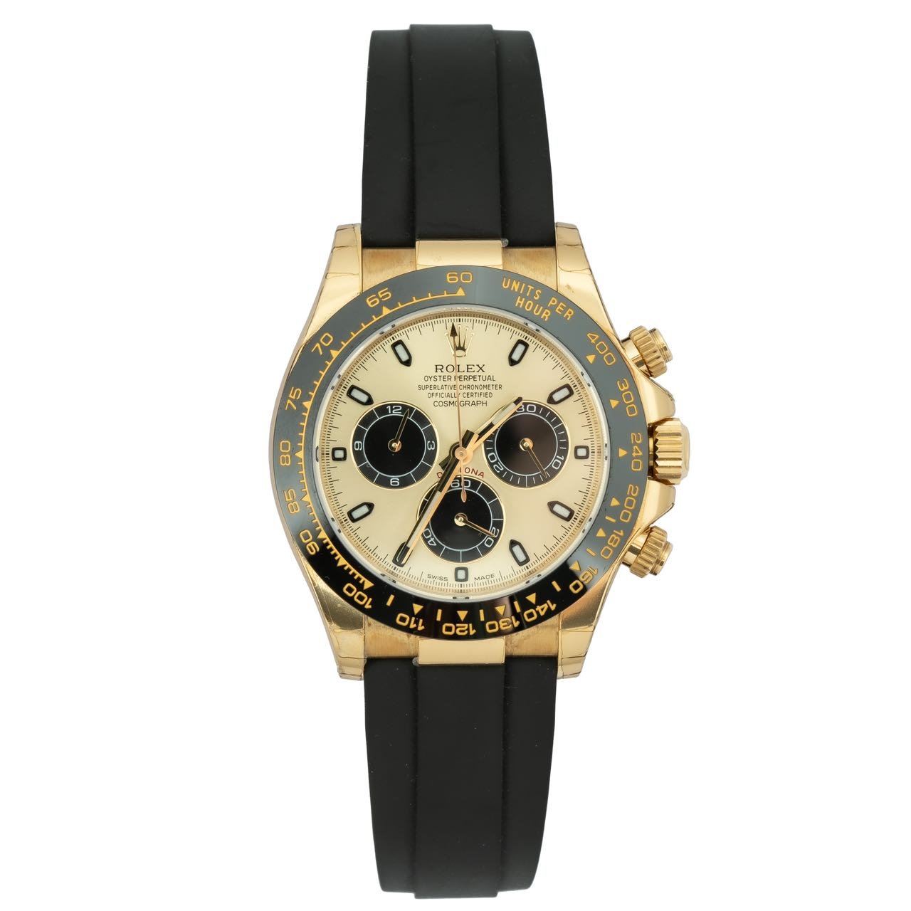 Rolex Yellowgold Daytona Rubber Strap